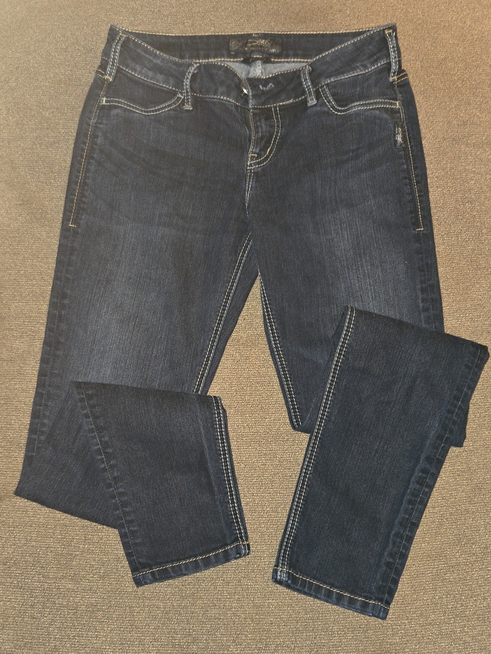 Silver Jeans Dark Blue Straight Leg Women's Jeans